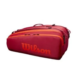 Wilson Tennis-Racketbag Tour (Schlägertasche, 2 Hauptfächer) Rot 12er