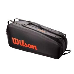 Wilson Tennis-Racketbag Tour (Schlägertasche, 2 Hauptfächer) Schwarz 6er -Head || Wilson || YONEX Verkäufe Wilson WR8011301 Tour 6PK Tasche203 1200x1200 1