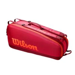 Wilson Tennis-Racketbag Tour (Schlägertasche, 2 Hauptfächer) Rot 6er -Head || Wilson || YONEX Verkäufe Wilson WR8011302 2 TOUR 6PK203 1200x1200 1
