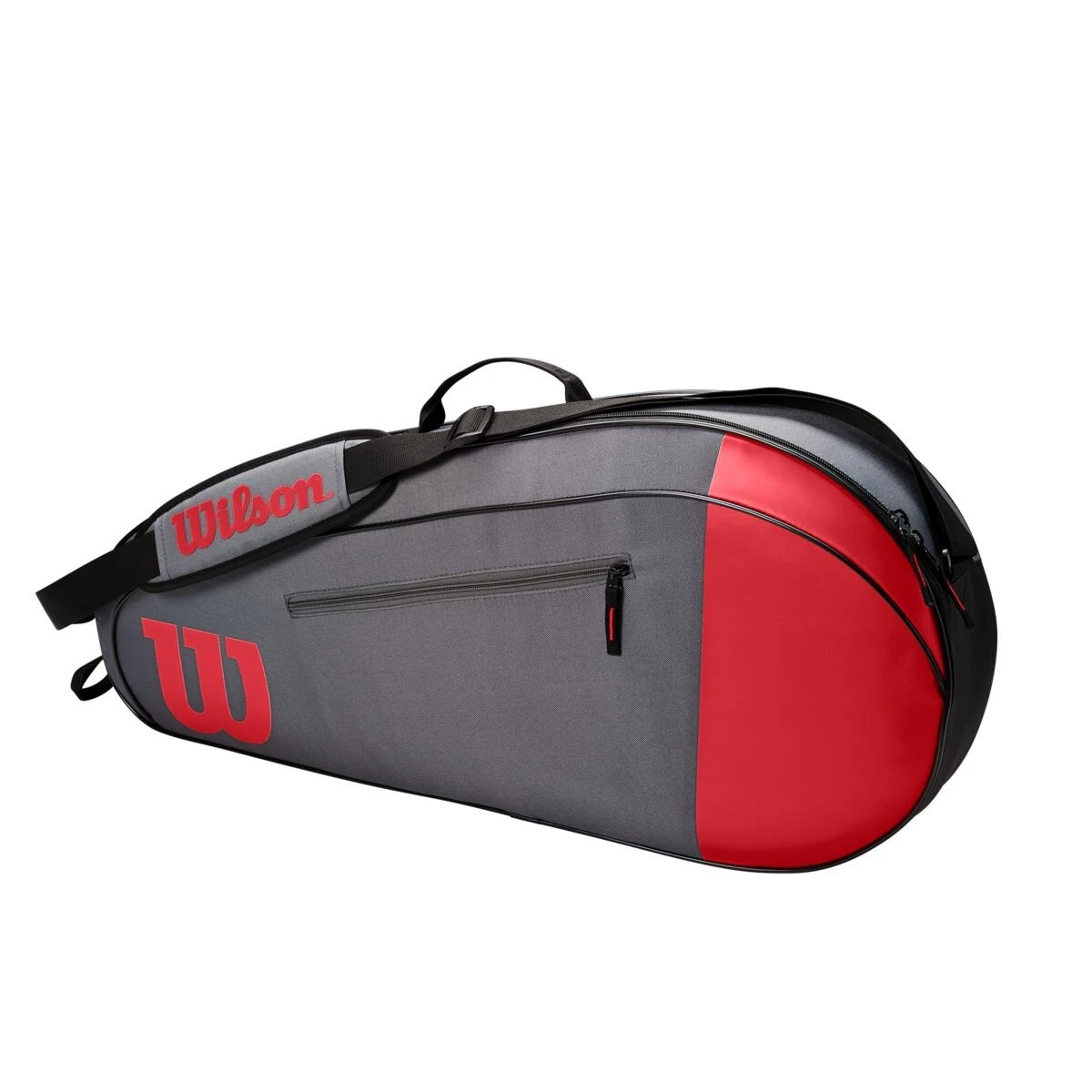 Wilson Tennis-Racketbag Team (Schlägertasche, 1 Hauptfach) Grau/rot 3er 1 Wilson Tennis-Racketbag Team (Schlägertasche, 1 Hauptfach) Grau/rot 3er