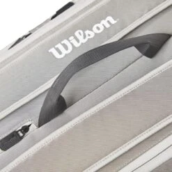 Wilson Tennis-Racketbag Tour (Schlägertasche, 2 Hauptfächer) 2023 Steingrau 12er -Head || Wilson || YONEX Verkäufe Wilson WR8022001 Tour 12PK Schlaegertasche205 1200x1200 1