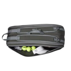 Wilson Tennis-Racketbag Tour (Schlägertasche, 2 Hauptfächer) 2023 Dunkelgrün 6er -Head || Wilson || YONEX Verkäufe Wilson WR8022501 Tour 6PK Tasche206 1200x1200 1
