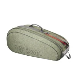 Wilson Tennis-Racketbag (Schlägertasche, 2 Hauptfächer) Team 2023 Dunkelgrün 6er -Head || Wilson || YONEX Verkäufe Wilson WR8022701 Team 6PK Heather tasche203 1200x1200 1