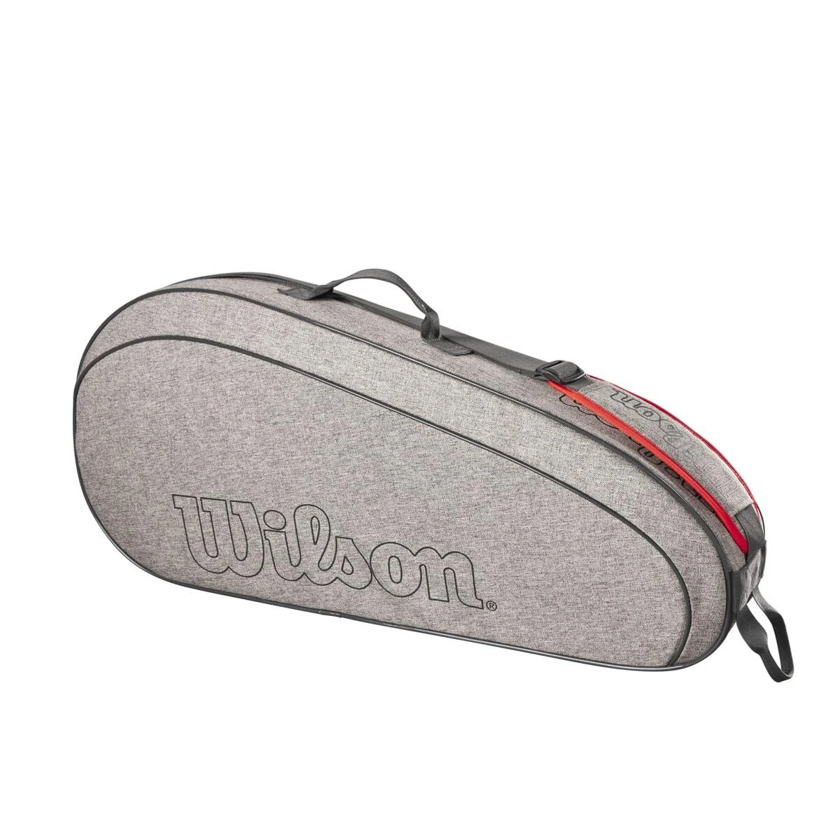 Wilson Tennis-Racketbag (Schlägertasche, 1 Hauptfach) Team 2023 Grau 3er 2 Wilson Tennis-Racketbag (Schlägertasche, 1 Hauptfach) Team 2023 Grau 3er – Bild 2