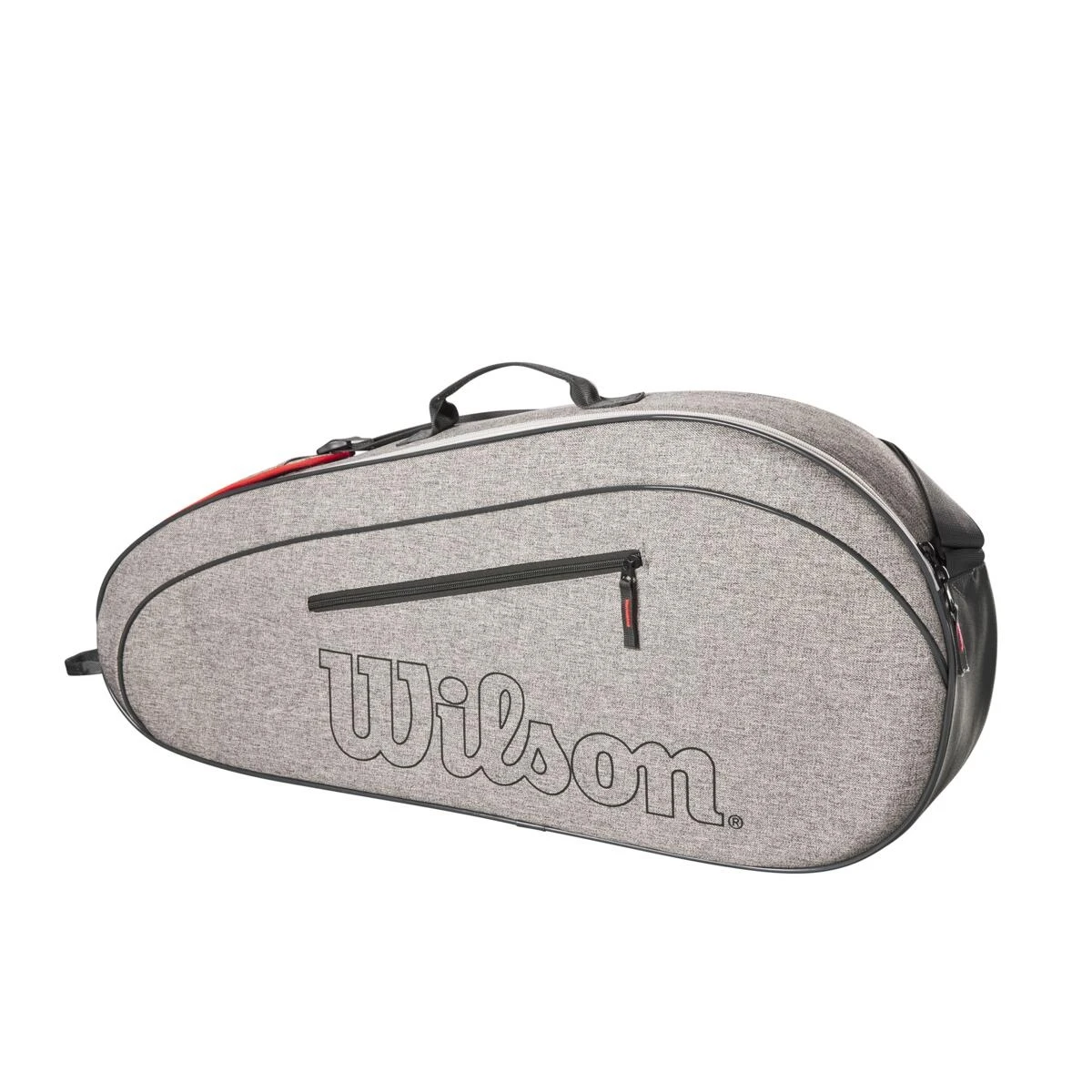 Wilson Tennis-Racketbag (Schlägertasche, 1 Hauptfach) Team 2023 Grau 3er 1 Wilson Tennis-Racketbag (Schlägertasche, 1 Hauptfach) Team 2023 Grau 3er