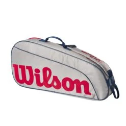 Wilson Tennis-Racketbag Kinder/Junior (Schlägertasche, 1 Hauptfach) 2023 Grau 3er -Head || Wilson || YONEX Verkäufe Wilson WR8023901 3PK Tasche202 1200x1200 1