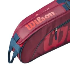 Wilson Tennis-Racketbag Kinder/Junior (Schlägertasche, 1 Hauptfach) 2023 Rot 3er -Head || Wilson || YONEX Verkäufe Wilson WR8023903 3PK Tasche204 1200x1200 1