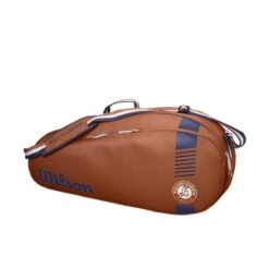 Wilson Tennis-Racketbag Roland Garros Team (Schlägertasche, 1 Hauptfach) 2023 Claybraun 3er