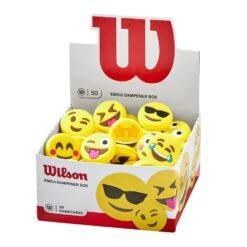 Wilson Schwingungsdämpfer Emoji - 50 Stück Box -Head || Wilson || YONEX Verkäufe Wilson WR8404901 Emoji Dampener Display Box 50 952x952 1