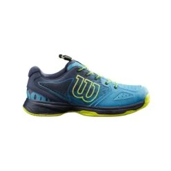Wilson Tennisschuhe Kaos QL (Quicklace) Allcourt Blau Kinder -Head || Wilson || YONEX Verkäufe Wilson WRS327910 Kaos JR QL BarrierReef Schuh202 1200x1200 1
