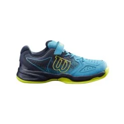 Wilson Tennisschuhe Kaos Klett Allcourt Blau Kleinkinder -Head || Wilson || YONEX Verkäufe Wilson WRS327940 Kaos K BarrierReef Schuh202 1200x1200 1