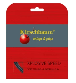 Kirschbaum Tennissaite Xplosive Speed (Spielgefühl+Power) Schwarz 12m Set