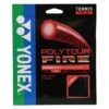 Yonex Tennissaite Poly Tour Fire (Haltbarkeit+Power) Schwarz 12m Set