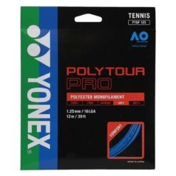 YONEX Besaitung Mit Tennissaite Poly Tour Pro (Haltbarkeit+Touch) Blau