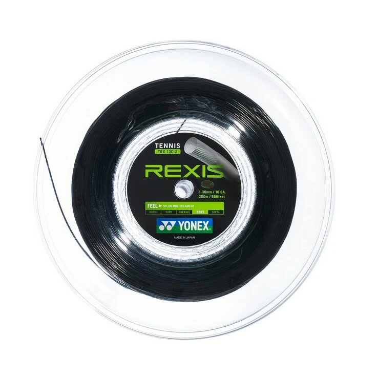 Yonex Tennissaite Rexis (Kontrolle+Touch) Schwarz 200m Rolle 1 Yonex Tennissaite Rexis (Kontrolle+Touch) Schwarz 200m Rolle