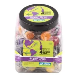 Yonex Overgrip Super Grap 0.6mm (Komfort/glatt/leicht Haftend) Sortiert 60er Box