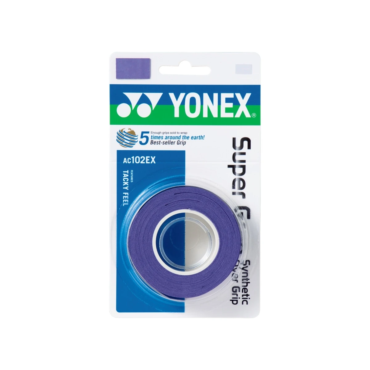 Yonex Overgrip Super Grap 0.6mm (Komfort/glatt/leicht Haftend) Lila 3er 1 Yonex Overgrip Super Grap 0.6mm (Komfort/glatt/leicht Haftend) Lila 3er
