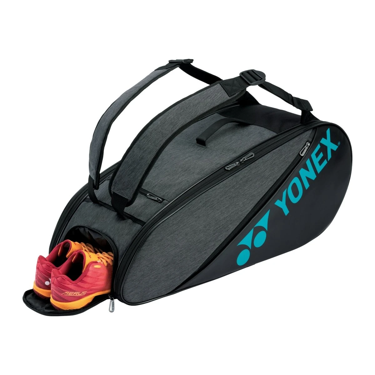 Yonex Racketbag Active Raquet 2023 (Schlägertasche, 2 Hauptfächer, Schuhfach) Grau 6er 2 Yonex Racketbag Active Raquet 2023 (Schlägertasche, 2 Hauptfächer, Schuhfach) Grau 6er – Bild 2