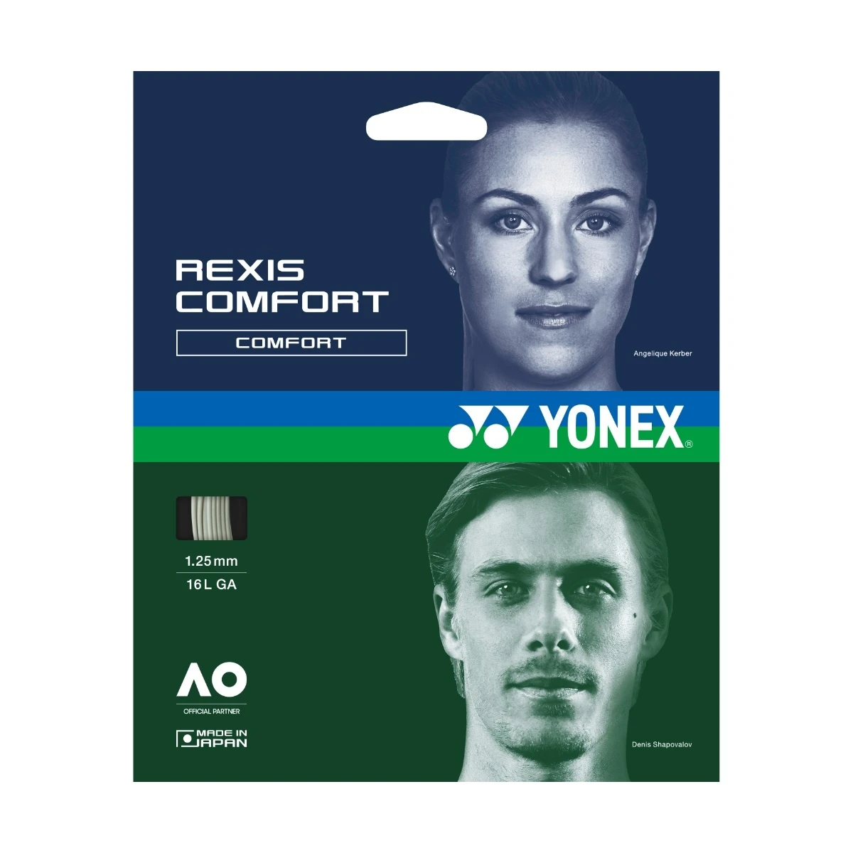 Yonex Tennissaite Rexis Comfort (Power+Komfort) Weiss 12m Set 1 Yonex Tennissaite Rexis Comfort (Power+Komfort) Weiss 12m Set