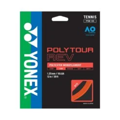 Besaitung Mit Tennissaite Yonex Poly Tour Rev (Haltbarkeit+Spin) Orange