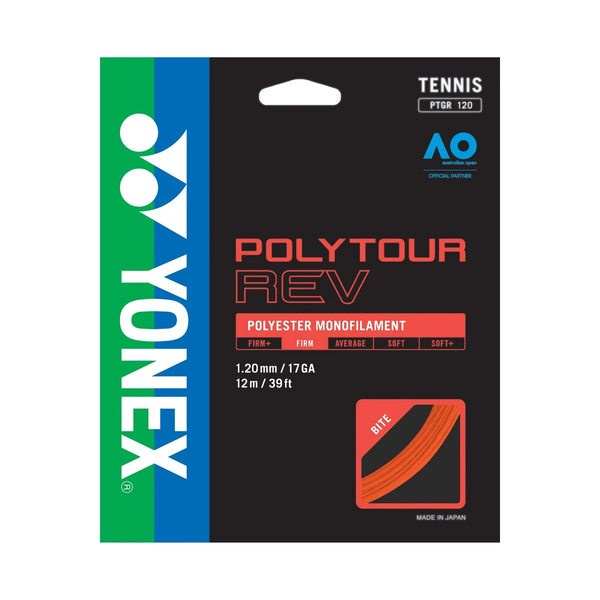 Yonex Tennissaite Poly Tour Rev (Haltbarkeit+Spin) Orange 12m Set 2 Yonex Tennissaite Poly Tour Rev (Haltbarkeit+Spin) Orange 12m Set – Bild 2