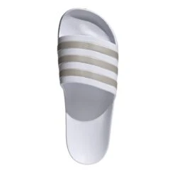 ADIDAS PERFORMANCE Adidas Badeschuhe Adilette Aqua 3-Streifen (Cloudfoam Fußbett, Vorgeformter EVA-Riemen) Weiss/platin - 1 Paar -Head || Wilson || YONEX Verkäufe adidas EF1730 adilette Aqua2011 1200x1200 1