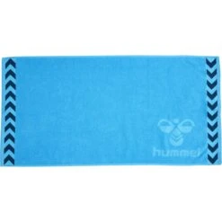 Hummel Handtuch Logo Klein Hellblau 100x50cm