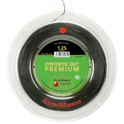 Kirschbaum Tennissaite Synthetic Gut Premium Schwarz 200m Rolle
