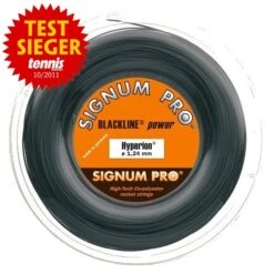 Signum Pro Tennissaite Hyperion (Haltbarkeit+Power) Schwarz 100m Rolle