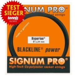 Signum Pro Tennissaite Hyperion (Haltbarkeit+Power) Schwarz 12m Set