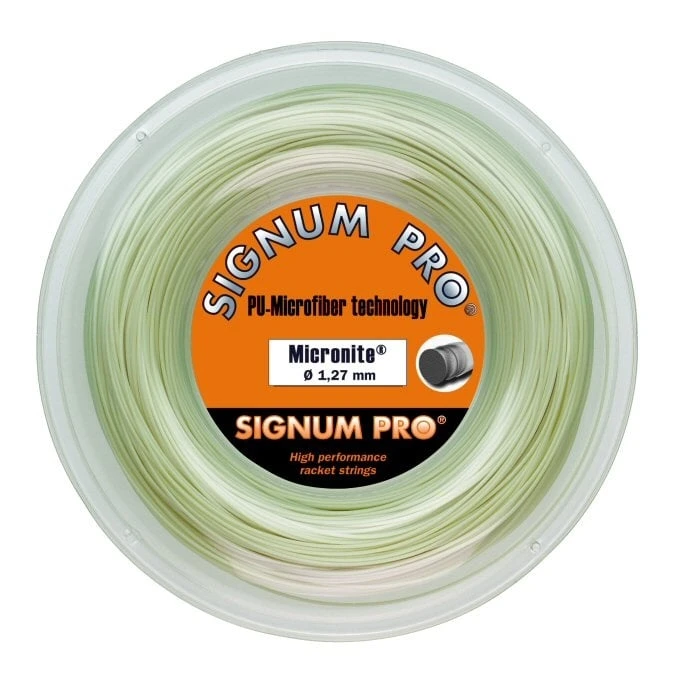 Signum Pro Tennissaite Micronite (Touch+Kontrolle) Natur 100m Rolle 1 Signum Pro Tennissaite Micronite (Touch+Kontrolle) Natur 100m Rolle