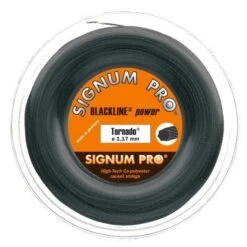 Signum Pro Tennissaite Tornado (Haltbarkeit+Spin) Anthrazit 120m Rolle
