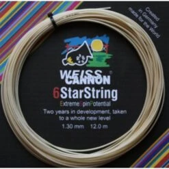 WeissCannon Tennissaite 6 StarString (Kontrolle+Touch) Natur 12m Set