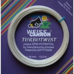 WeissCannon Tennissaite Turbo Twist (Spin+Touch) Weiss 12m Set