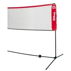 Wilson Tennisnetz Kleinfeld + Badmintonnetz - Breite 3m - Inkl. Nylontasche